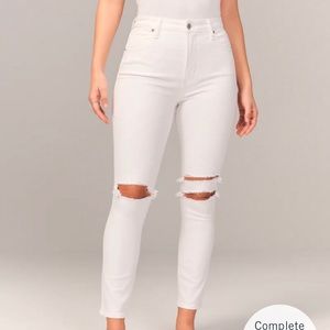 ABERCROMBIE Curve Love High Rise Skinny Ankle Jeans